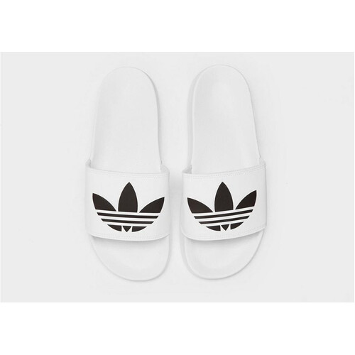 ADIDAS ADILETTE LITE SLIDE ON SANDAL WHITE BLACK WHITE FU8297