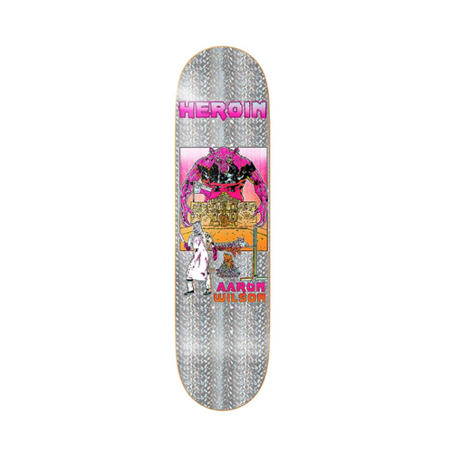 Heroin - Aaron Wilson Hellscape 8.5" Deck Skateboard Skate Board