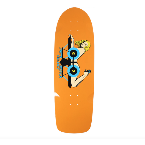 SMA - Girl On A Plane 9.5" Skateboard Deck Santa Monica Airlines Shaped