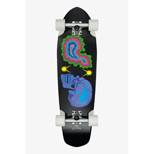 Globe - Big Blazer Hypnagoga 32" Skate Board Longboard Complete Cruiser Glow In The Dark