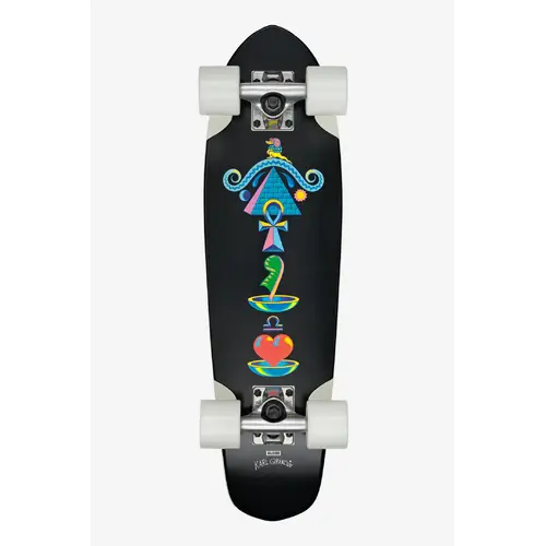 Globe - Blazer Ma'at Maat 7.25"x 26" Skate Board Complete Cruiser Glow In The Dark