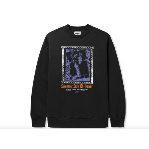 Butter Goods - Angel Crewneck Pull Over Black Buttergoods Jumper