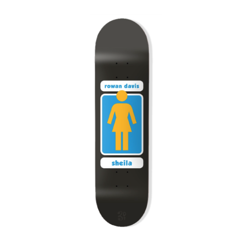 Girl ROWAN DAVIS 8.0" x 3.875" WD 14.25'' Deck Skateboard Skate Board