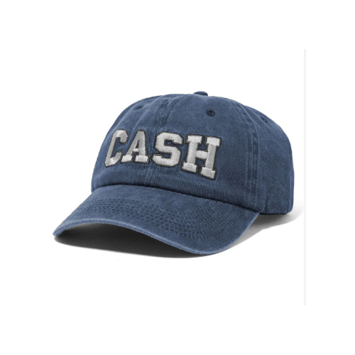 Cash Only campus 6 panel washed blue cap