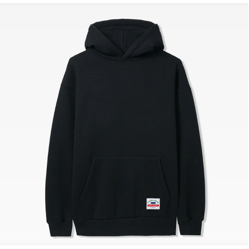 CASH ONLY - Heavy Weight Basic Black Hoodie Fleece Pull Over Jumper [Size: L]