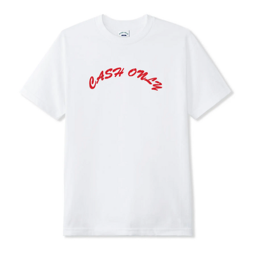 Cash Only - Logo Tee White / Red Shirt Tee T-Shirt Short Sleeve