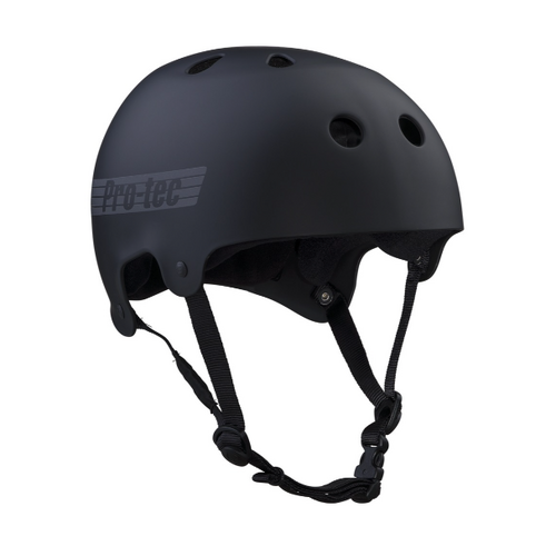 PROTEC - OLD SCHOOL BUCKY SKATE HELMET MATTE BLACK / REFLECTIVE