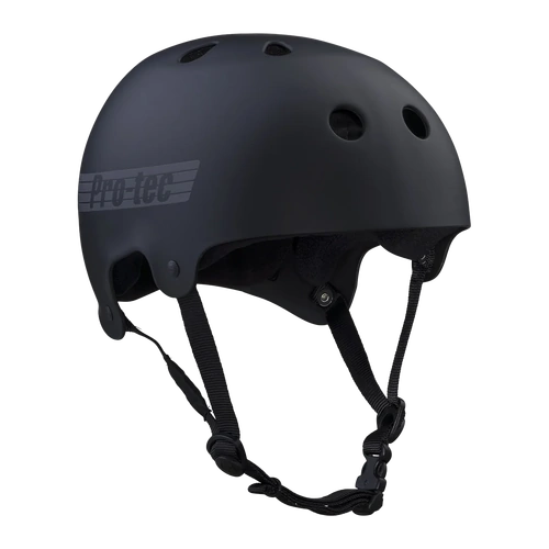 PROTEC - OLD SCHOOL BUCKY SKATE HELMET MATTE BLACK / REFLECTIVE