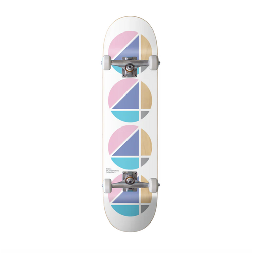 The 4 Skate Co - Lavender / White Repeater SKATEBOARD Complete SKATE DECK TEAL BLACK FOUR SKATEBOARD COMPANY [Size: 8.25]