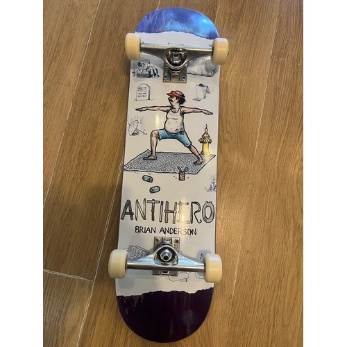 ANTI HERO BRIAN ANDERSON PRO COMPLETE SKATEBOARD 8.38" AUST SELLER NEW