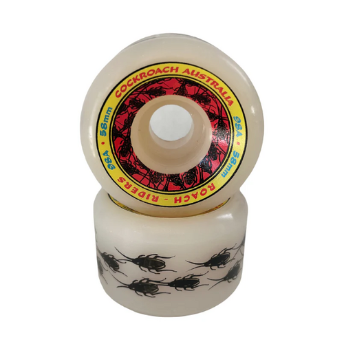 COCKROACH wheels ROACH RIDERS 58MM 98A WHITE skate board wheels