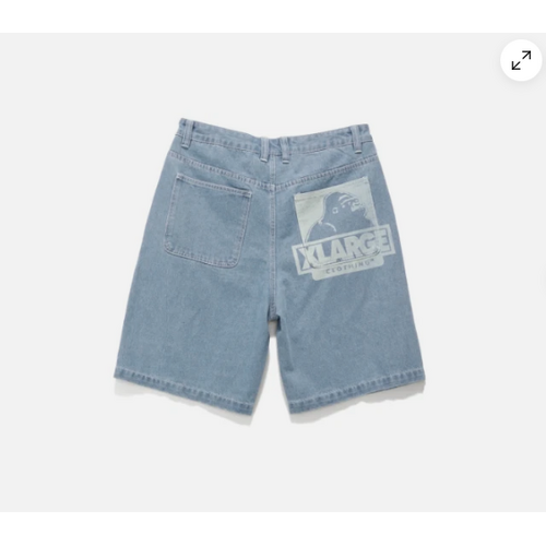 X-LARGE bull denim 91 Short mid blue XLARGE X LARGE loose fit shorts