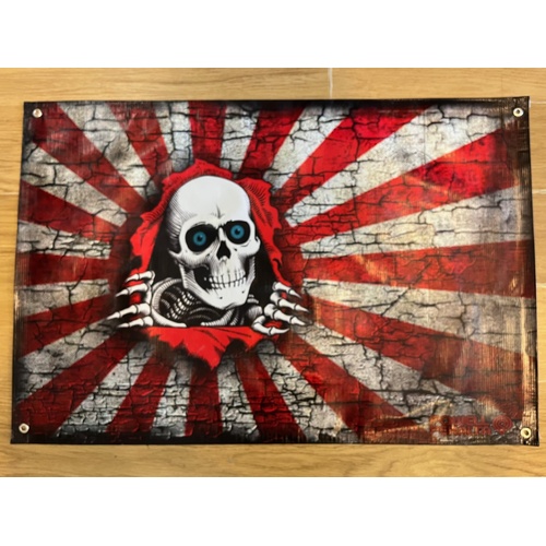 powell peralta ripper banner rising sun 23.5 x 33.5'' pre-owned