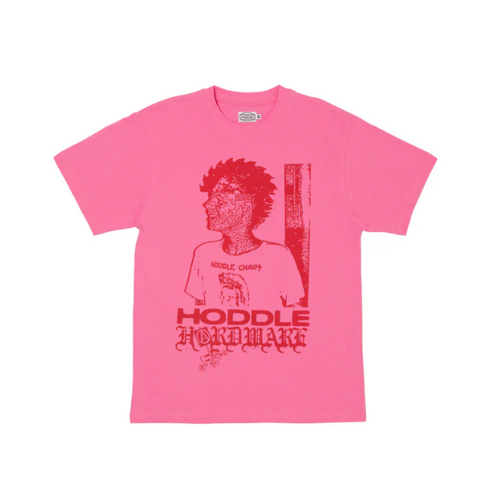 HODDLE CHAOS TEE PINK / RED