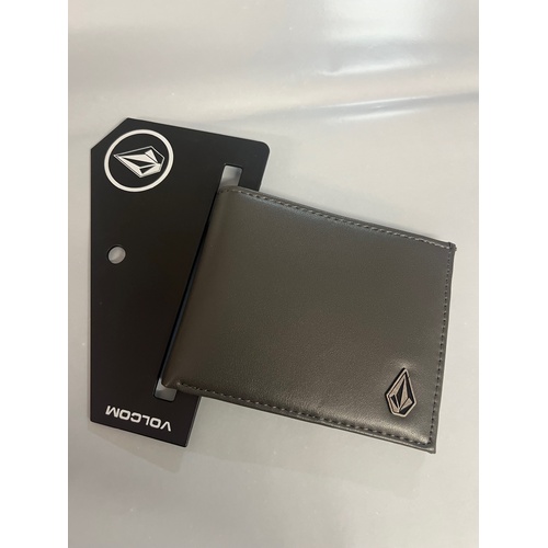 VOLCOM SLIM STONE Wallet putty grey P / U material D6031648